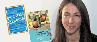 Foto der �bersetzerin Scolla Forti und zwei italienische Buchcover