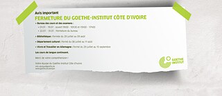 Schlie�ungszeit Abidjan